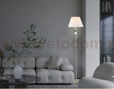 LH75265 SN/FR сатин никель/белый матовый E27 max 60W D360*1560