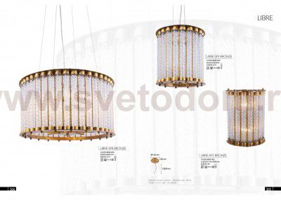 Светильник Crystal lux LIBRE AP2 BRONZE