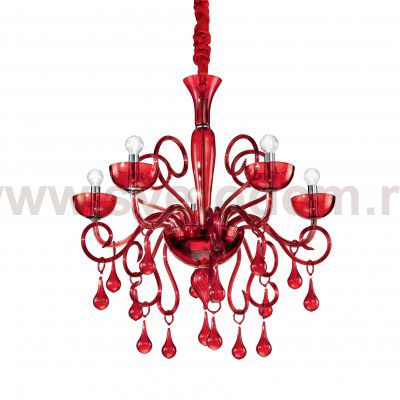 Люстра Ideal lux LILLY SP5 ROSSO (73453)