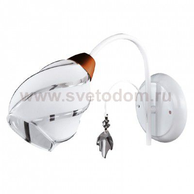 Светильник настенный Linci-WL60E14*1WH металл, стекло E14*1*60W
