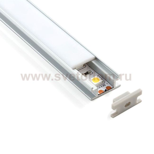 LL-2-ALP002 Elektrostandard Встраиваемый напольный алюминиевый профиль  для светодиодной  ленты