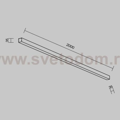 Линейный светильник Technical LL311007