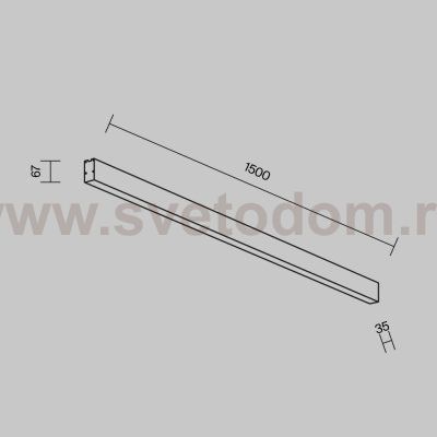 Линейный светильник Technical LL311038