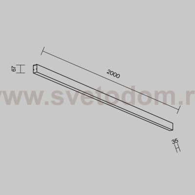 Линейный светильник Technical LL311039