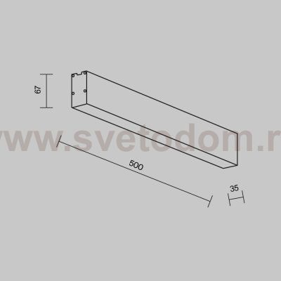 Линейный светильник Technical LL311042