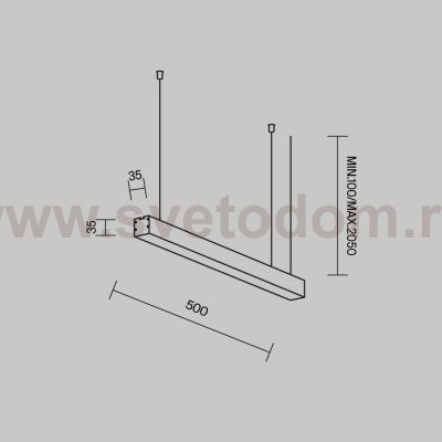 Линейный светильник Technical LL312010