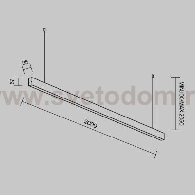 Линейный светильник Technical LL312012