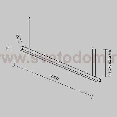 Линейный светильник Technical LL312032