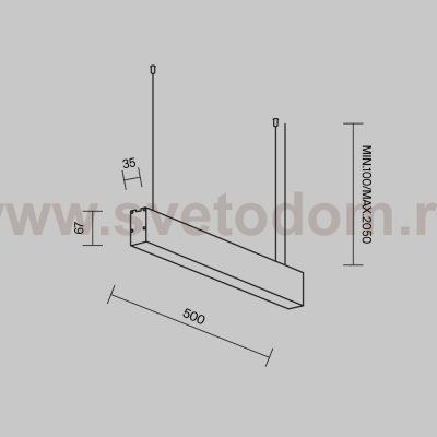 Линейный светильник Technical LL312034