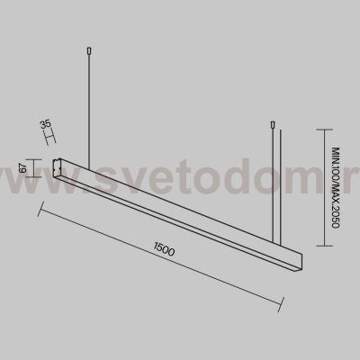 Линейный светильник Technical LL312038