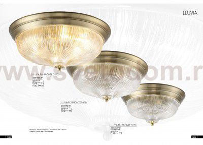 Светильник потолочный Crystal Lux LLUVIA PL4 BRONZE D370 (0820/104)