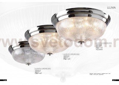 Светильник потолочный Crystal Lux LLUVIA PL5 CHROME D460 (0821/105)