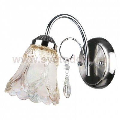 Светильник настенный LORIS-WL60E27*1CH металл, стекло E27*1*60W