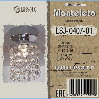 Люстра Lussole LSJ-0407-01 MONTELETO