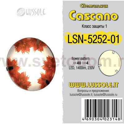 Потолочный светильник Lussole LSN-5252-01 CASCANO