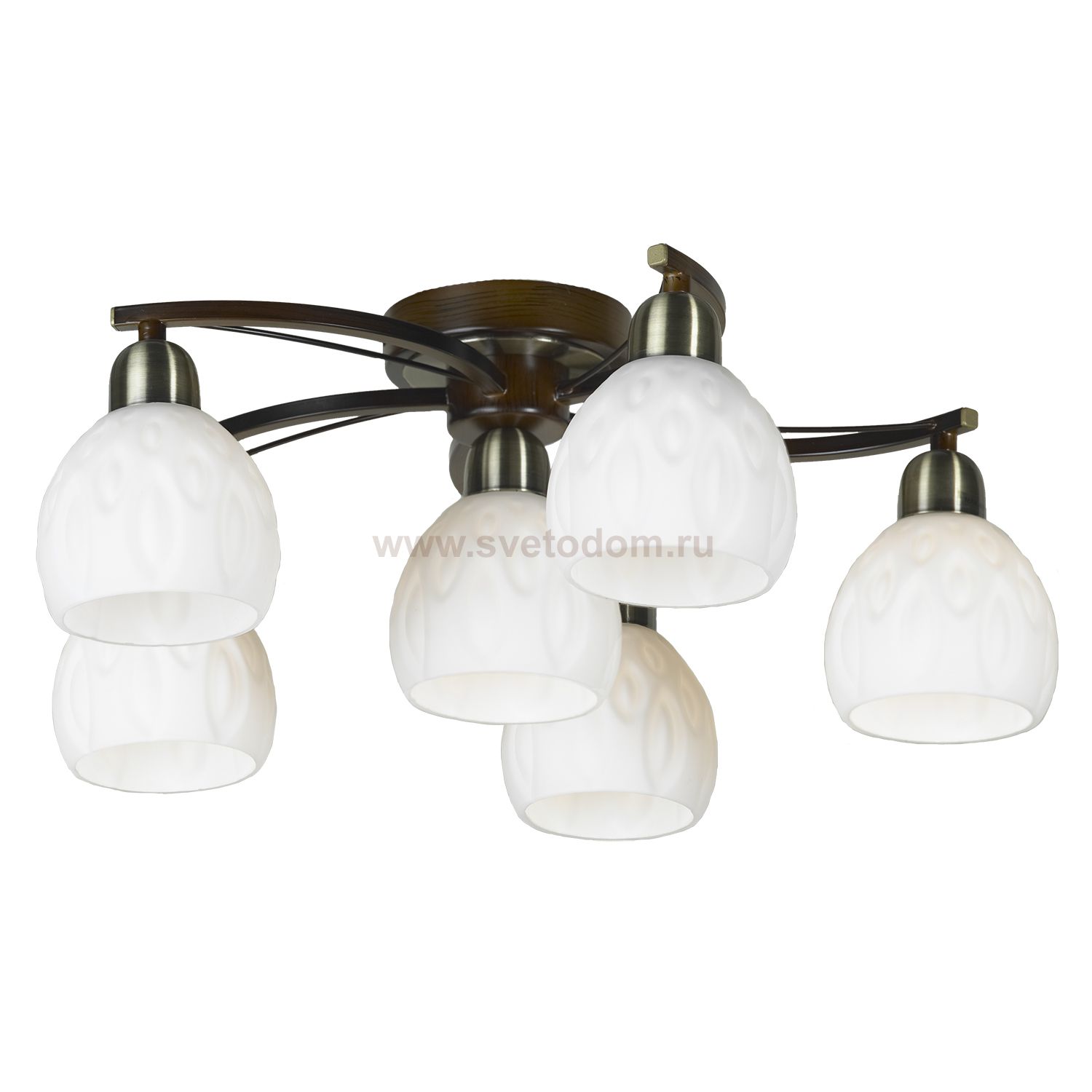 Светильник потолочный из дерева Lussole LSP-0045