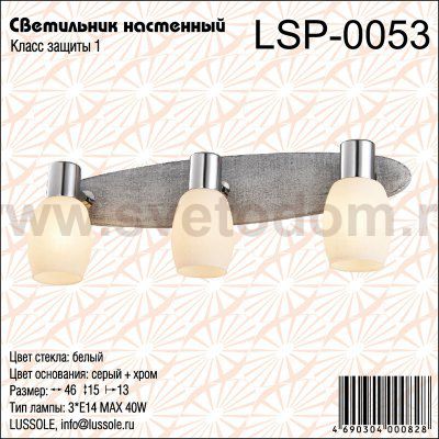 Светильник поворотный спот Lussole LSP-0053 HACKBERRY