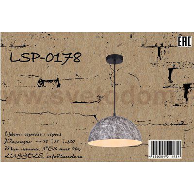 Подвесной светильник Lussole LSP-0178 CALDWELL