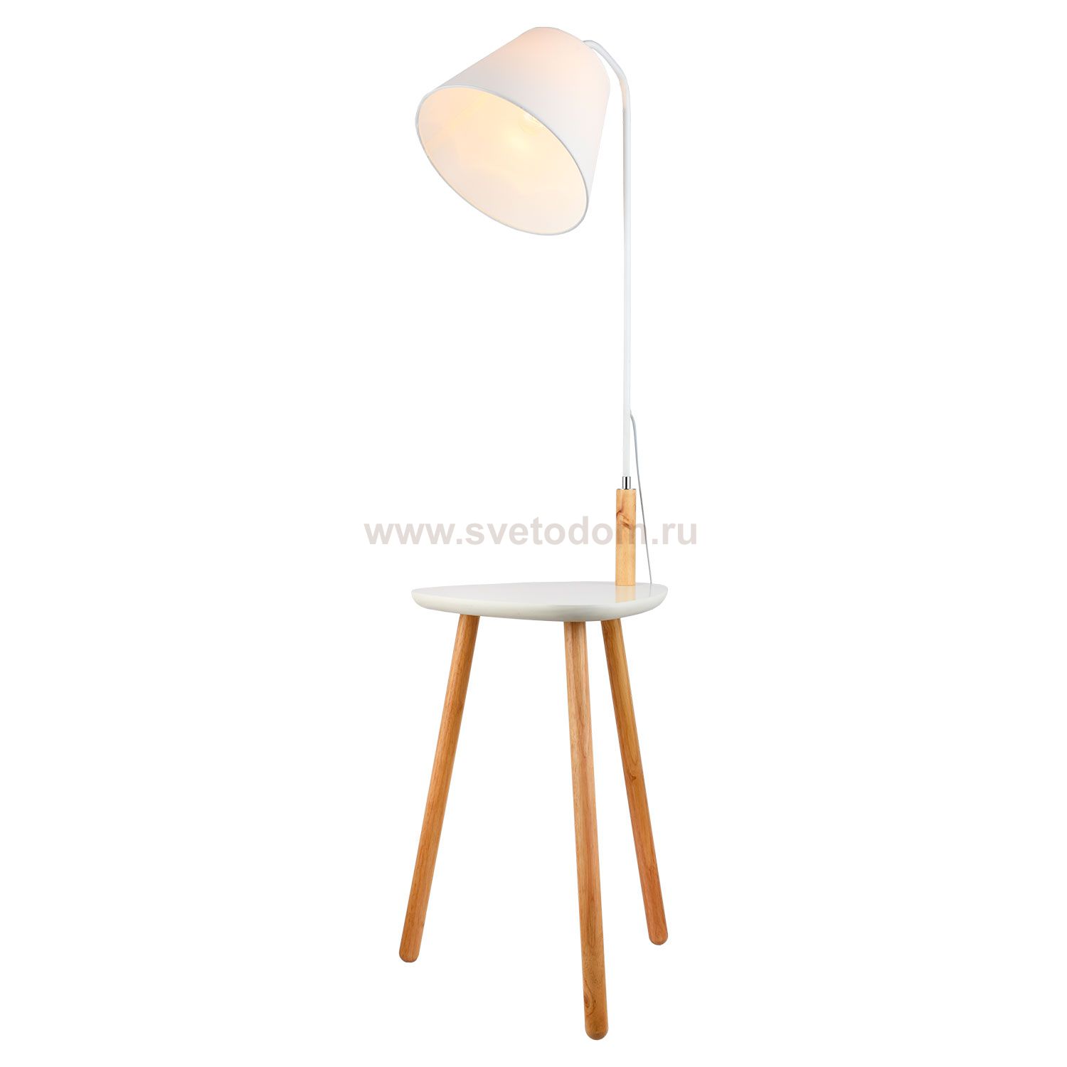 Торшер тренога со столиком и абажуром Lussole LSP-0522