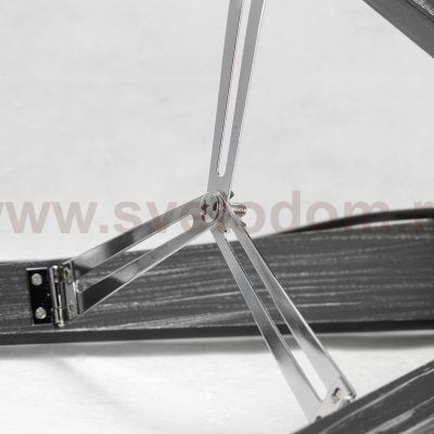 Настольная лампа на треноге с черным абажуром Lussole LSP-0555 Amistad