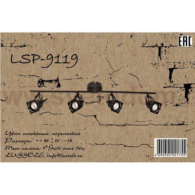 Светильник на штанге Lussole Loft LSP-9119