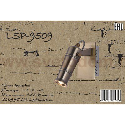 Светильник настенно-потолочный Lussole Loft LSP-9509