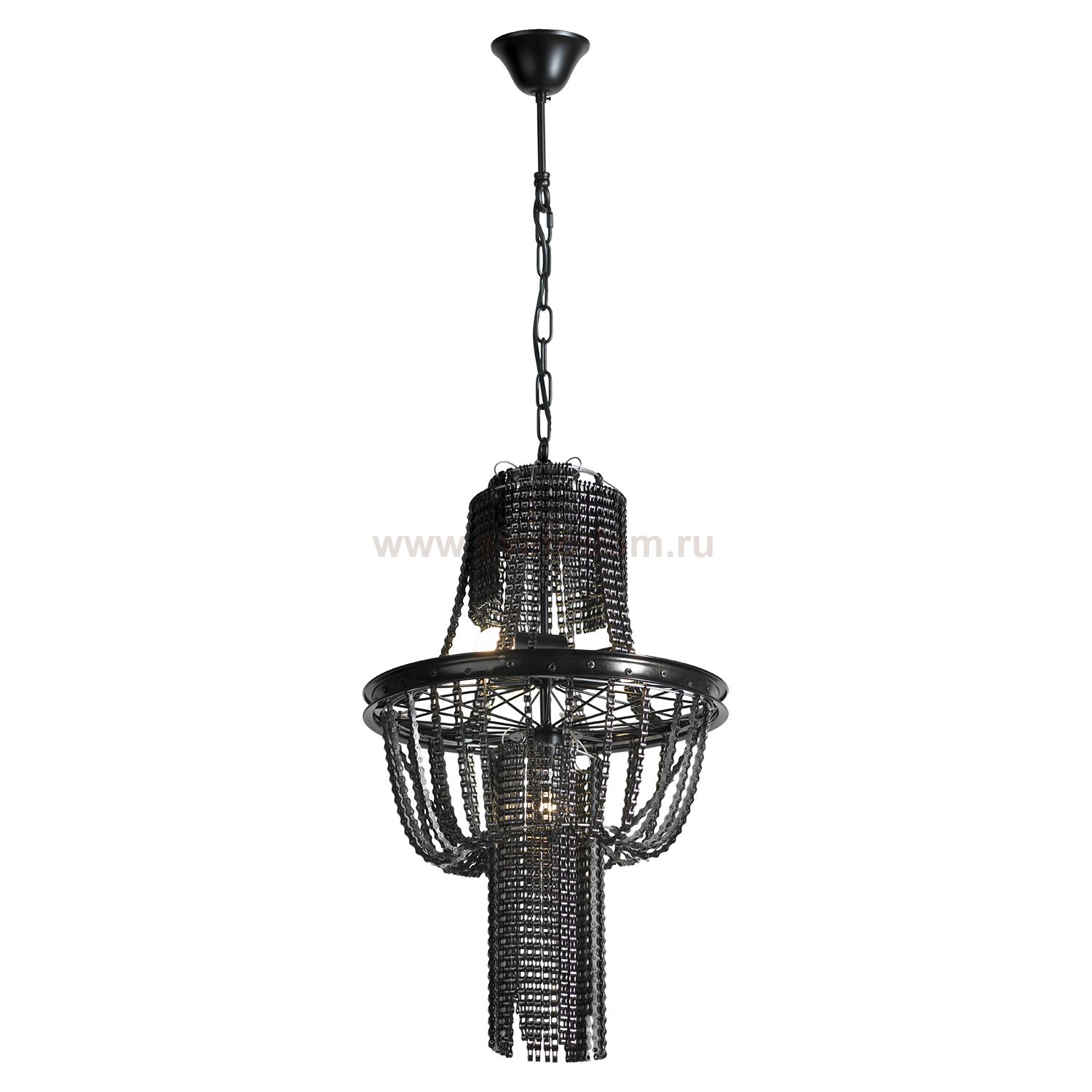 Люстра черная Lussole Loft LSP-9520