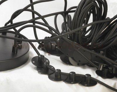 Светильник паук с проводами на стене Lussole Loft LSP-9554