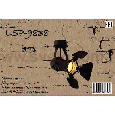 Светильник спот Lussole Loft LSP-9838