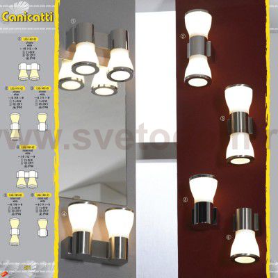 Светильник настенный бра Lussole LSQ-1491-01 CANICATTI