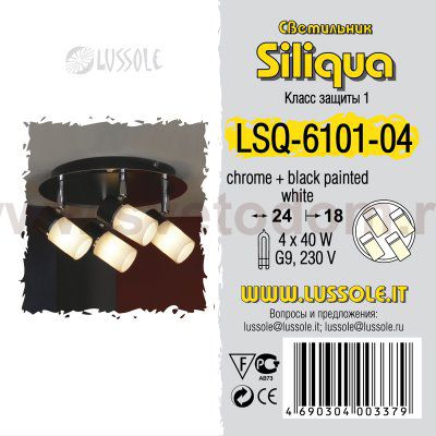 Люстра Lussole LSQ-6101-04 SILIQUA