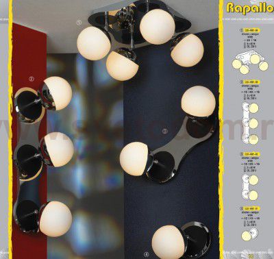 Светильник поворотный спот Lussole LSX-4901-04 RAPALLO