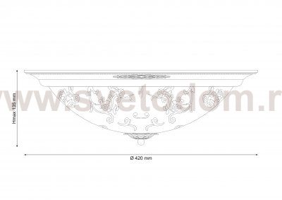 Потолочный светильник Lucia Tucci Lugo 142.3 r40 white