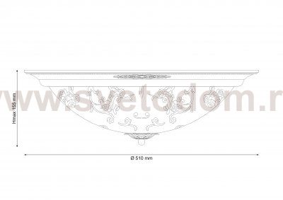 Потолочный светильник Lucia Tucci Lugo 142.6 r50 white