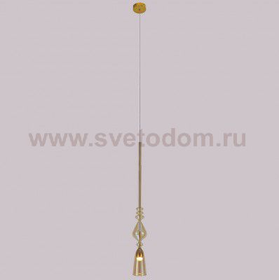 Светильник подвесной Crystal lux LUX SP1 B AMBER 2261/201