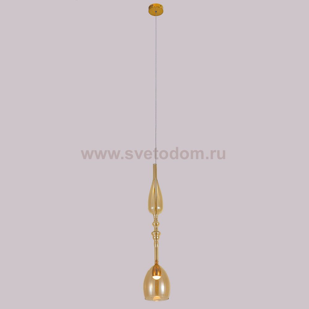Светильник подвесной Crystal lux LUX SP1 C AMBER 2264/201
