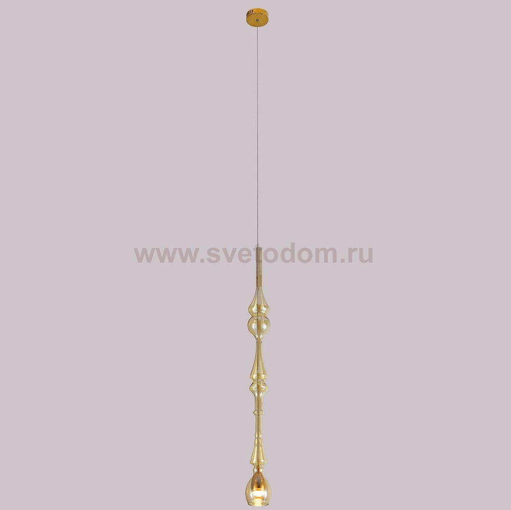 Светильник подвесной Crystal lux LUX SP1 D AMBER 2267/201