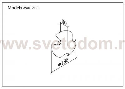 Светильник настенный JY BRAND DesignLed LWA0121C-WH-WW