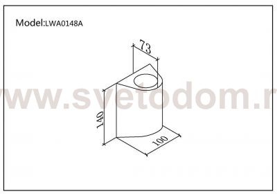 Светильник настенный JY ZIMA DesignLed LWA0148A-BL-WW