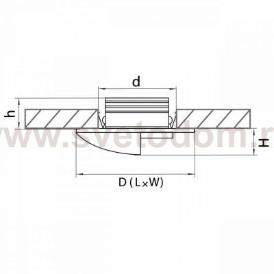 Светильник точечный встраиваемый диодный Lightstar 212136 Lumina
