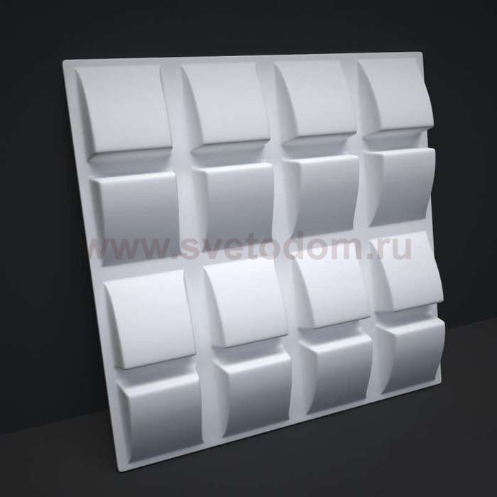 3D Дизайнерская панель из гипса Artpole SLOPE, 600x600 мм, 0,36 м2 (арт.M-0015)