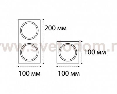 M01-1020 рамка для встраиваемого светильника (M01-1020 black)