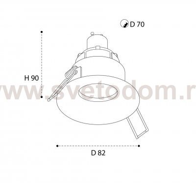 M01-1021 white светильник встраиваемый