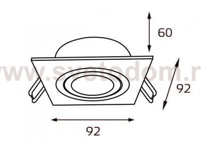 M02-026020 white светильник встраиваемый Italline