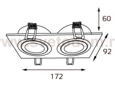 M02-026021 white светильник встраиваемый Italline