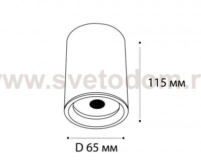 M02-65115 black светильник потолочный Italline