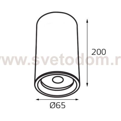 M02-65200 black светильник потолочный Italline