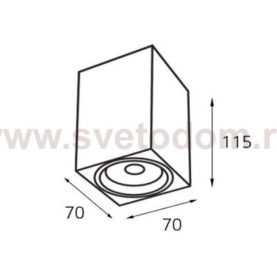 M02-70115 black светильник потолочный Italline