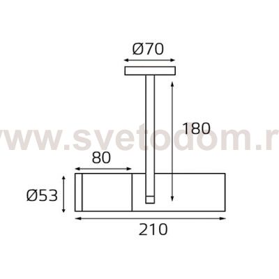 M03-003 black светильник  потолочный Italline