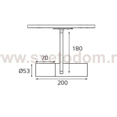 M03-094 gold/black GU10 220V светильник  для однофазного трека Italline